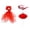 01-RedA, variant on SHENGXINY Porch Goose Outfits, Large White Holiday Porch Goose Clothes for Outdoor Yard Garden Patio Holiday Decorations Red 23in
