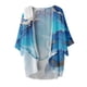 thumbnail image 4 of ICHUANYI Clearance Women's Summer Floral Print Puff Sleeve Cardigan Loose Cover Up Casual Blouse Summer Trendy Tops(Blue, XL) ICHUANYI WER2023080707235, 4 of 4