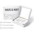 thumbnail image 4 of HAUS AND HUES Flower Wall Decor - Set of 4 Floral Wall Art, Floral Wall Decor, Flower Wall Art, Framed Flower Painting, Floral Pictures Wall Decor, Flower Pictures (Framed Walnut, 11x14), 4 of 6