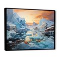 thumbnail image 2 of Designart "Glacier Frozen Majesty composition I" Landscapes Floater Framed Canvas Wall Art, 2 of 7
