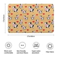 thumbnail image 3 of Yellow Cow Heart Pattern Bathroom Rugs Mat,Non Slip Microfiber Bathroom Rug,Rubber Backing,Soft Bathroom Mats for Bathroom Floor,Tub and Shower,17x27in(43x68cm), 3 of 5