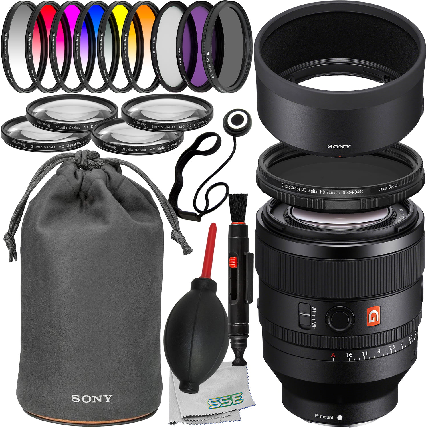 Slim 52mm Filter kit set UV CPL ND for Canon EF 50mm f/1.8 II camera lens 