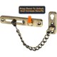 thumbnail image 4 of Cadena de seguridad para puerta, limitador de puerta estrecho, cerradura antirrobo con resorte y tornillos para puerta interior de casa, acabado en bronce antiguo de acero inoxidable,, 4 of 5