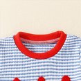thumbnail image 4 of Toddler Infant Baby Boy USA Flag Independence Day Embroidery Ribbed T-Shirt & Shorts Casual Toddler Baby Boy Outfit 6M 12M 18M 24M 2T 3T, 4 of 6