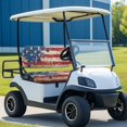thumbnail image 3 of HUAICONG Splattered US Flag Print Anti-Scratch Golf Cart Accessories, All-Weather Protection Machine Washable Soft Golf Cart Seat Covers 2 Pack for More 2-Seat Golf Carts Club Car, 3 of 7