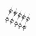 thumbnail image 4 of Eddwiin Bloqueo de Correa de Guitarra 10 Piezas/Bolsa Botones de Correa de bajo de Metal para Guitarra, Botón de Correa de Guitarra de Metal Cierre con Correa con Tornillo de fácil extracción(Plata), 4 of 5