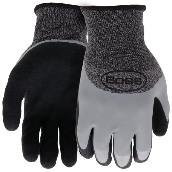 Guantes de Trabajo BOSS con Barrera Táctil, Revestidos en Látex y Resistentes al Agua