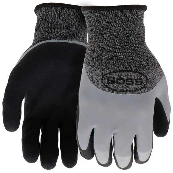 Guantes de Trabajo BOSS con Barrera Táctil, Revestidos en Látex y Resistentes al Agua