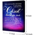 thumbnail image 2 of Galatians 2:20 Wall Art Canvas,Bible Verse Christian Canvas Painting Wall Decor for Christian Home Office Bedroom, 2 of 6