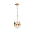 thumbnail image 3 of 9104 Lillie Collection Pendant D:10in H:10in Lt:4 French Gold Finish (Royal Cut Crystals), 3 of 7