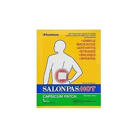 UPC 346581750010 product image for Salonpas Hot Pain Relief Patch, Large | upcitemdb.com