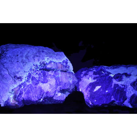 LAMINATED POSTER Mineral Lazurite Uv Light Blue Geology Afghanite Poster Print 24 x