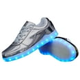 thumbnail image 3 of YLYL Women's Men's LED Sneakers Lights up Luminous Flashing USB Charging Low Top Lace up Shoes, 3 of 7