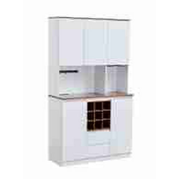Farmhouse Coffee Bar Wine Cabinet ,68.9'' Kitchen Buffet Cabinet with Storage, Liquor Cabinet for Home & Dining Room