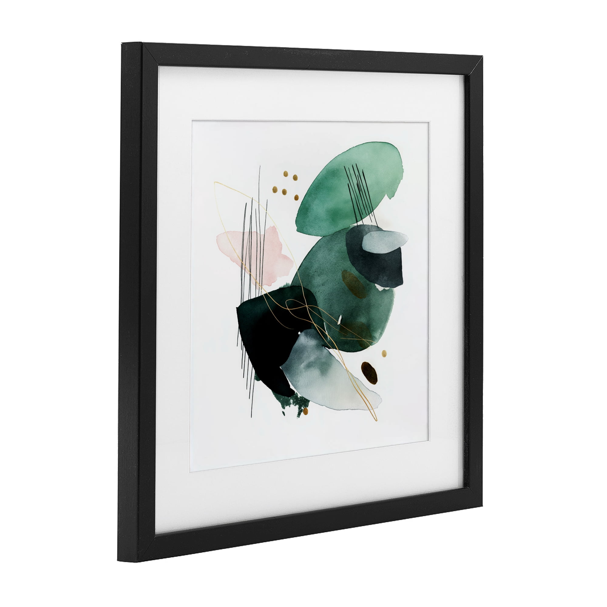 Stupell Industries Verdant Horizon Shapes Black Framed Print Under Glass, design by Svetlana Aleynikova