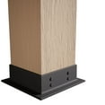 thumbnail image 4 of Ekena Millwork 18"W x 16'H Rough Sawn Endurathane Faux Wood Non-Tapered Square Column Wrap with Faux Iron Capital & Base, 4 of 16