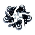 thumbnail image 1 of 5pcs silla de oficina ruedas ruedas de computadora silla de escritorio silla de servicio resistente sillas de escritorio resistentes muebles ruedas Con freno, 1 of 8