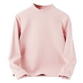 thumbnail image 6 of newwalpole Girls Long Sleeve Neck Pullover Tops Kids Fall Winter Basic Tops Active Layer Shirts 5-14 Years Light Pink for Size 13-14 Years, 6 of 6
