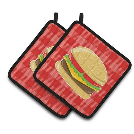 

Hamburger Plaid Pair of Pot Holders
