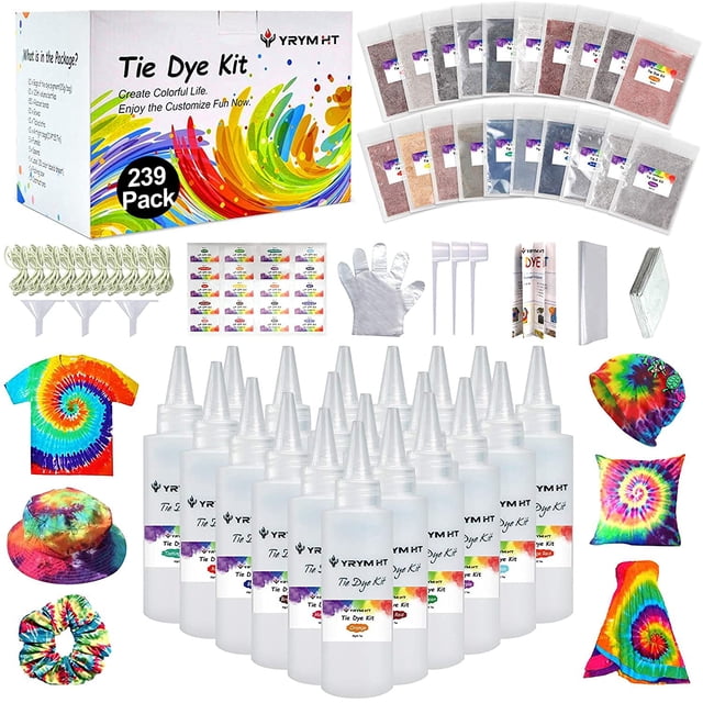 Kit Tie Dye YRYM HT 239, paquete para 60 camisetas