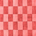 thumbnail image 1 of Ahgly Company Machine Washable Indoor Square Checkered Red Modern Area Rugs, 6' Square, 1 of 4