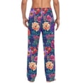 thumbnail image 4 of FORMRS Mens Pajama Pants with Pockets Cotton Sleepwear Lounge Bottoms Sizes S-2XL, Blooming Flowers Pattern, 4 of 7