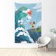 thumbnail image 1 of Tapiz Ponyo para dormitorio, estampado artístico para colgar en la pared, pósteres estéticos, tapices de fondo para sala de estar, dormitorio, regalo para fanáticos, 60 x 40 pulgadas, 1 of 8