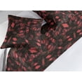 thumbnail image 2 of Magnolia Floral Bed Runner Set, Dark Atmosphere Gothic Vibes Flowers Boho Pattern Neutral Art, Decorative Bedding Scarf & 2 Pillow Shams for Hotels Homes, King, Dark Coral Charcoal Grey, by Ambesonne, 2 of 3