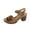 Brown, variant on Quaouag Wedges Sandals for Women Dressy 2025, Open Toe Cutout Chunky Heeled New Hollow Slip on Summer Beach Comfortable Sandals Outdoor Shoes