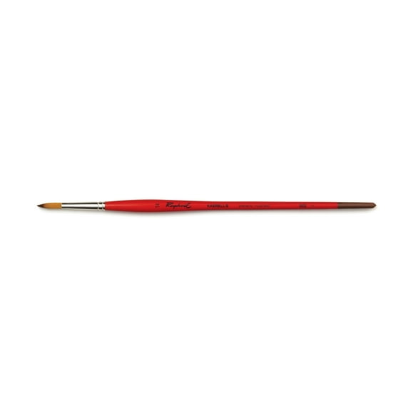 Raphael Kaerell Long Handle Oil & Acrylic Brush, Round, Size 14