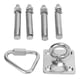 thumbnail image 5 of Soporte de suspensión para hamaca con gancho de fijación cuadrado, tuerca triangular, hebilla y tornillo de expansión., 5 of 14