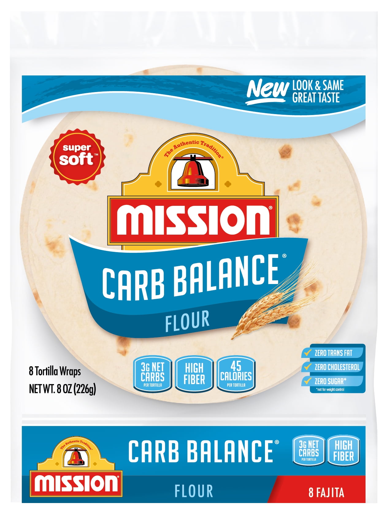 Mission Carb Balance Fajita Flour Tortillas, 8 Count