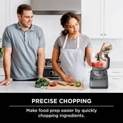 Ninja Professional 72 cup 3-Speed Food Processors, Gray Auto-Iq 4 Presets