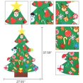 thumbnail image 2 of Juego de árbol de Navidad de fieltro DIY con 40 Uds. De adornos para colgar en la pared, Kits de manualidades de fieltro para niños, regalos de Navidad, favores de fiesta Adepaton ZJWJ880, 2 of 9