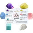 thumbnail image 2 of Headaches and Migraine, Set of 6 Amethyst, Angelite, Amazonite, Rose Quartz, Scolecite and Serpentine Healing Crystals and Stones, 2 of 4