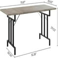thumbnail image 7 of Studyset Dining Table for 6-8 People, 70.87-Inch Rectangular Wood Dining Table, Rustic Style Kitchen Table with Heavy Duty Metal Legs for Dining Room, Home Office, Living Room, Easy Assembly, 7 of 7