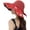 Red, variant on CoCopeaunt Wide Brim Sun Hat Women UV Protection Bucker Hat Chic Dots Soft Foldable Ponytail Cap Visors Beach Outdoor Summer