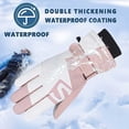 thumbnail image 5 of AWZXDE 2026 Winter Outdoor Cycling Gloves for Women Touchscreen Compatible Windproof Warm Cold Weather Mittens Light Pink, 5 of 6