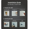thumbnail image 3 of 1-Gang Cable Plate w/Flexible Opening - White, 3 of 5