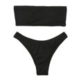 thumbnail image 6 of XIYON Women's Bikini Sets Women Two Piece Solid Color Swimwear Split Bikini Swimsuit Beachwear Padded Beach Vacation 2026, 6 of 7