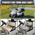 thumbnail image 4 of Yuyamidu Dragonfly Golf Cart Bench Seat Cushion Back Rest Seat Cushion Dahlia Golf Cart Seat Covers Full Set of 2 Keeps Seat Comfortable and Clean, 4 of 7
