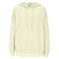 thumbnail image 4 of BLCHUNen Hoodies for Women Cable Knit Pullover Drawstring Long Sleeve Loose Casual Workout Sports Fall Sweatshirts, 4 of 6