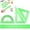 Green, variant on Clearance 4 PCS Triangular Ruler Set, 20cm Plastic Metric Inch Geometric Protractor Triangle Engineering Scale Drafting Ruler Kit for Class Office Home, Blue