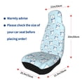 thumbnail image 4 of Yiaed blue Scarf Bear Print Car Seat Covers,Universal Auto Seats Protector Fits for Car,SUV Sedan,Truck,Automotive Seat Covers & Accessories(Two packs), 4 of 7
