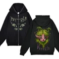 thumbnail image 1 of Chaqueta con cremallera para mujer, Sudadera con capucha para cantante, ropa de calle con cremallera completa, Y2k, 1 of 5