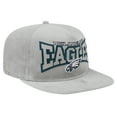 thumbnail image 3 of Men's New Era  Gray Philadelphia Eagles Corduroy-Golfer Adjustable Hat, 3 of 6