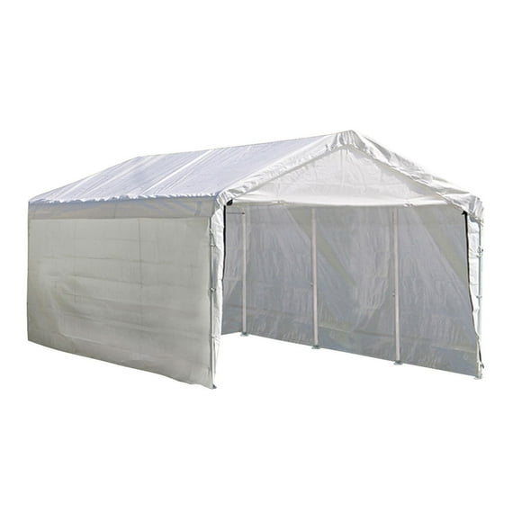 Auvent 3 en 1 Max AP, 10 x 20 pi, toile blanche, nécessaires de parois et de rallonge