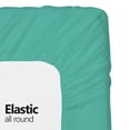 thumbnail image 3 of Fitted Hospital Bed Sheet, Twin Extra-Long 36"X80"X9" Soft and Comfy 100% Cotton (Twin XL, Aqua) by Crescent, 3 of 6
