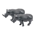 thumbnail image 1 of Yinanstore Figurines d'Animaux Sauvages Simulation Modèle de Zoo Forêt Jouet pour Enfants, Collection Décorative Rhinocéros, 1 of 8
