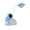 Blue, variant on Flexible Gooseneck Adjustment & Playful Style, Desk Lamp with Astronaut Themed Led Desk Lamp — 11x4.7x2.8 Inch Table Illumination, Made of Plastic Fun Reading Table Nightlight for Campus & Bedroom
